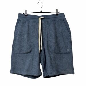 Outerknown Mens Hightide Organic Cotton Terry Sweatshorts Size S Blue Shorts